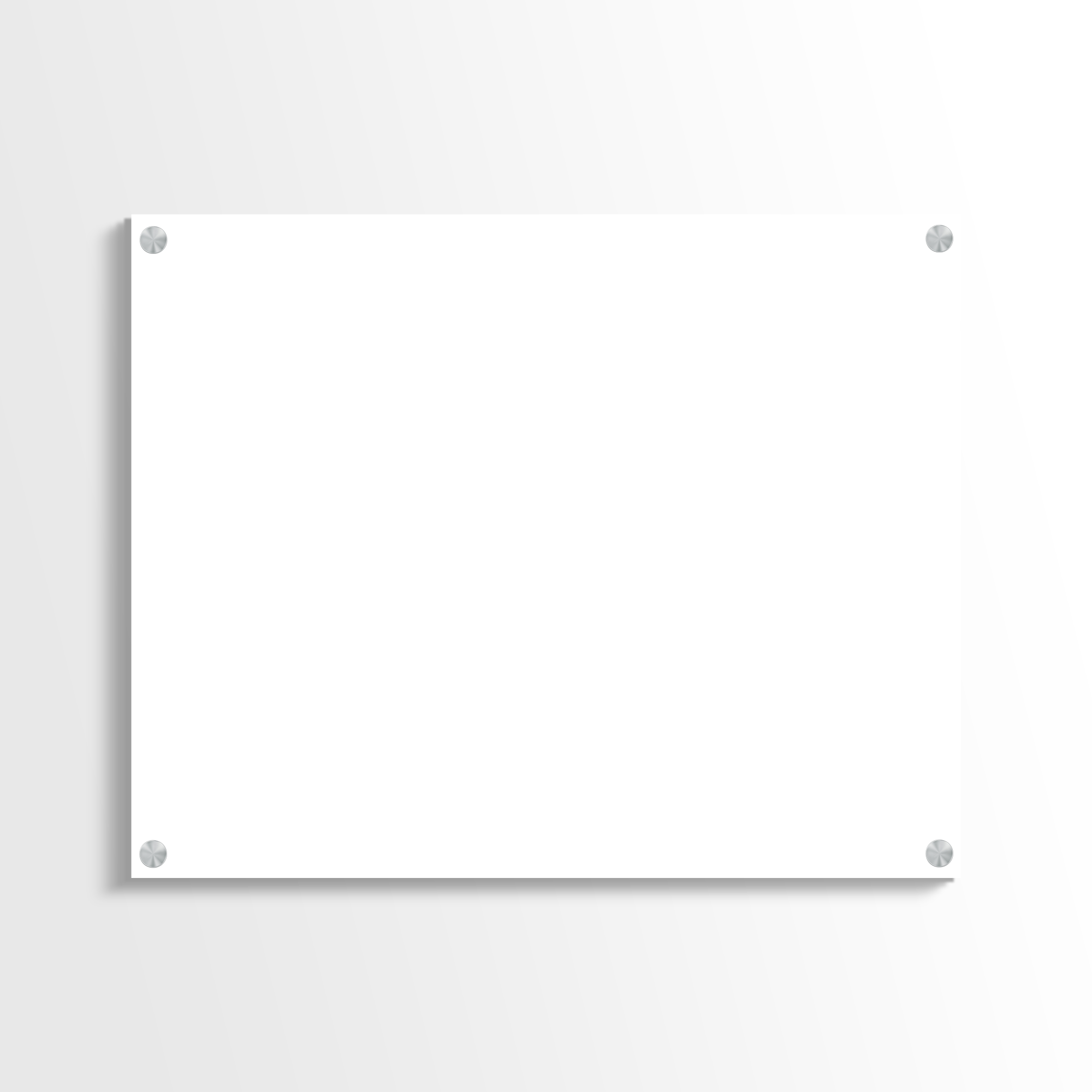 5x4 Landscape Plexiglass Acrylic Mockup PSD — Horizontal Art Gallery Display